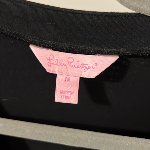 Lily Pulitzer Black Long Sleeve Romper Size M - Picture 3 of 5